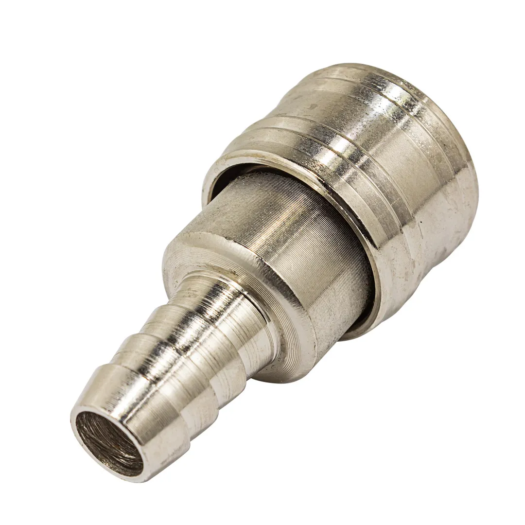 Быстроразъем пневматический с клапаном, "мама"-"елочка" 10 мм ForceKraft FK-SE1-4SH