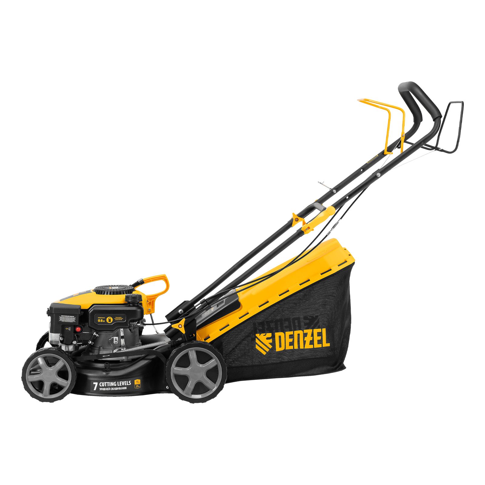 Газонокосилка бензиновая GLD-410SP-K, 150 см3, 41 см, привод, 40 л Denzel 58813