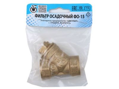 Фильтр косой 1/2" вн.-вн., инд. упак. Цветлит ZW40001