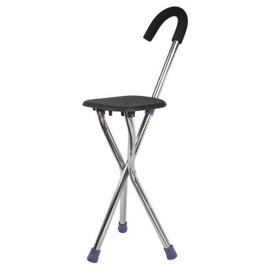 Трость-стул складная 3-х ногая, L трости-850 мм WMC TOOLS WMC-3L(черный)