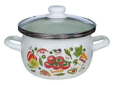 Кастрюля 5,0л (сфера) "Черри" Сантэкс 1-2450112(Бл)(Черр)