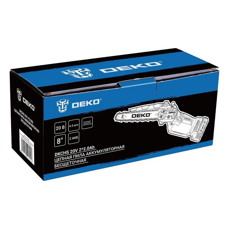 Пила цепная аккумуляторная DKCHS 20V 063-4484 DEKO 063-4484