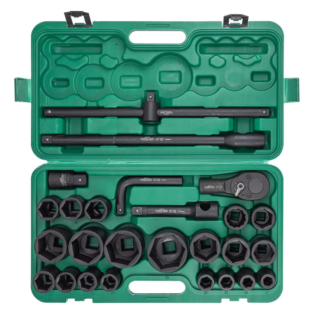 Набор инструментов ударных 26 пр. 3/4'', 6-гр. Forsland Forsland-68262-5MPB