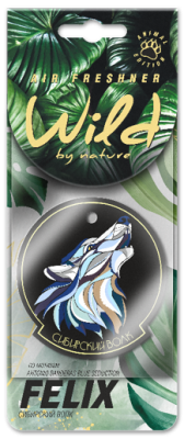 Ароматизатор бумаж. WILD BY NATURE Сибирский волк FELIX 411040173