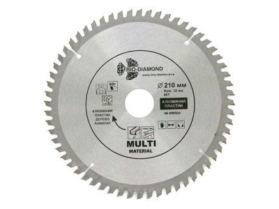 Диск пильный 210х30/32 мм 60 зуб. универсальный Multi Material Trio-Diamond MM904