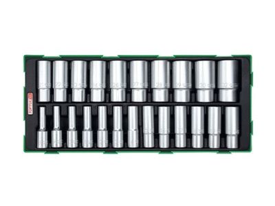 Набор головок глубоких 23 пр. в ложементе Toptul GTB2305