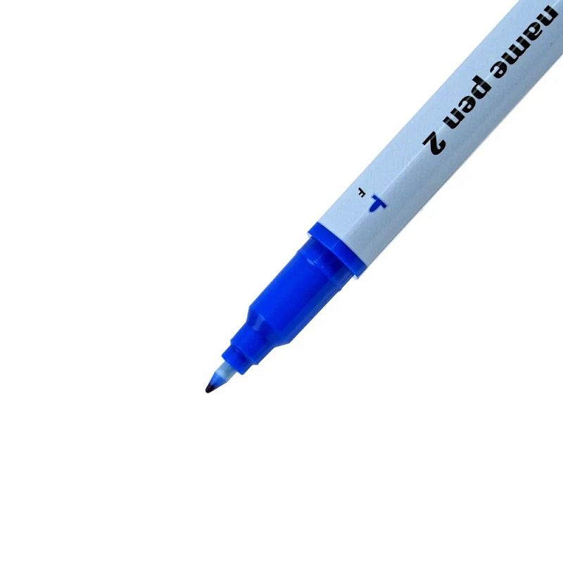 Маркер перманентный "Twin Name Pen", двусторонний, синий