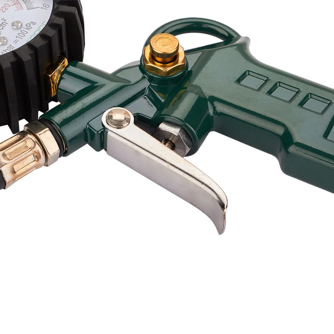 Пистолет для подкачки шин с аналоговым манометром и шлангом 0-16Bar RockForce RF-STG-05