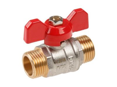Кран шаровый 1/2'' нар.-нар. бабочка PN30 AV Engineering AVE142012