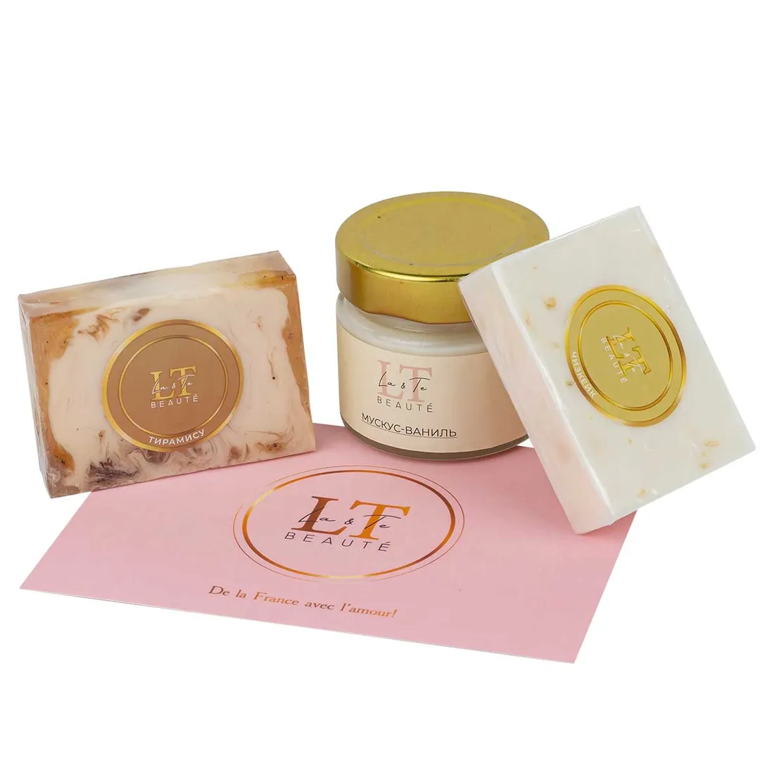 Набор 1, SPA свеча 0042, мыло 6174, мыло 6167 La and Te beaute SP-5..