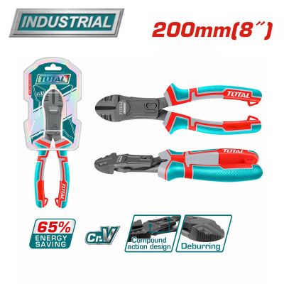 Диагональные кусачки сложного действия 200 мм TOTAL THTC530806
