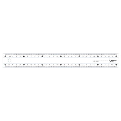 Линейка Maped "Кристалл", 30 см, прозрачный