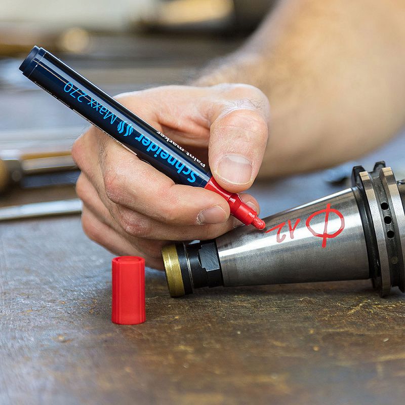 Маркер перманентный на нитрокраске "Schneider Maxx 270", 1-3 мм белый