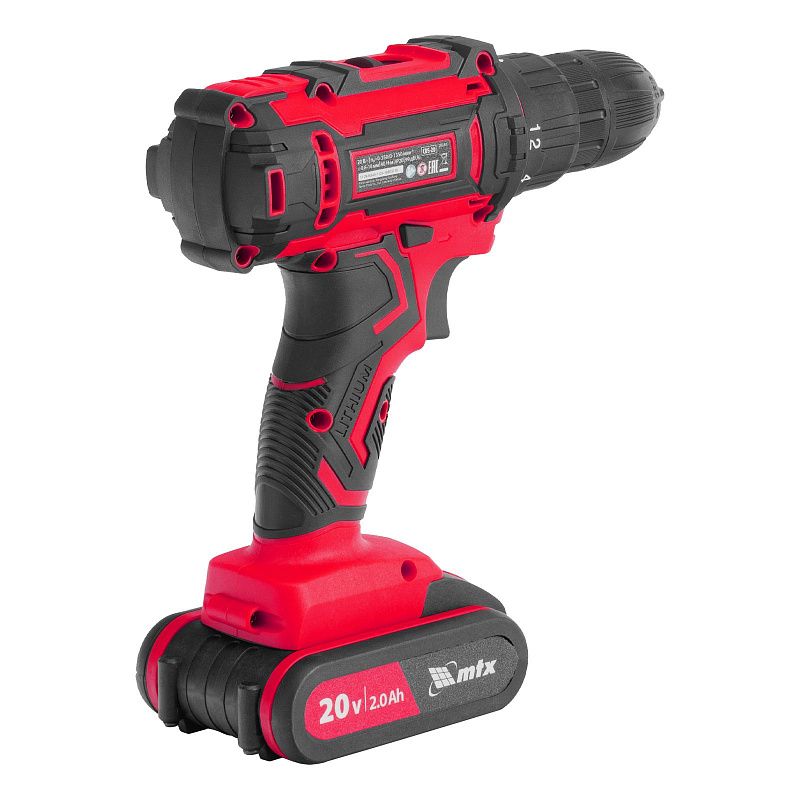 Дрель-шуруповерт аккумуляторная CDS-20, Li-Ion, 20 В MTX 26186