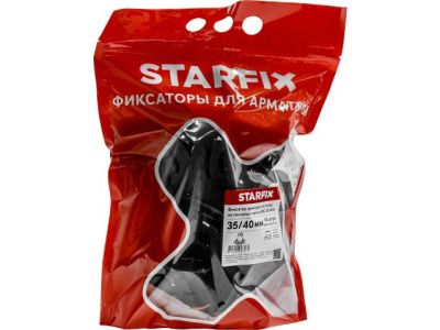 Фиксатор арматуры "Стойка на песчаные грунты ФС-35/40" 4-18, 14 шт в дой-паке Starfix SMD4-25431-14