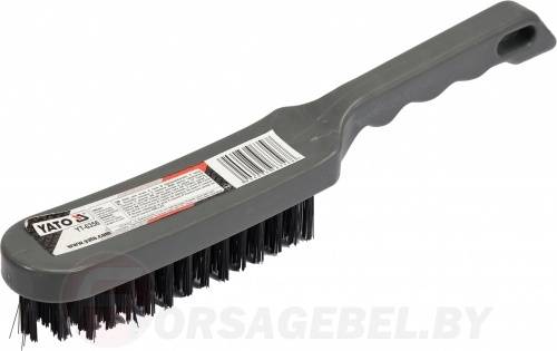 Щетка ручная стальная 6 рядка Yato YT-6356
