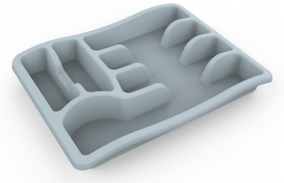 Лоток для столовых приборов Magic (серая мистерия© BEROSSI ИК 47275000