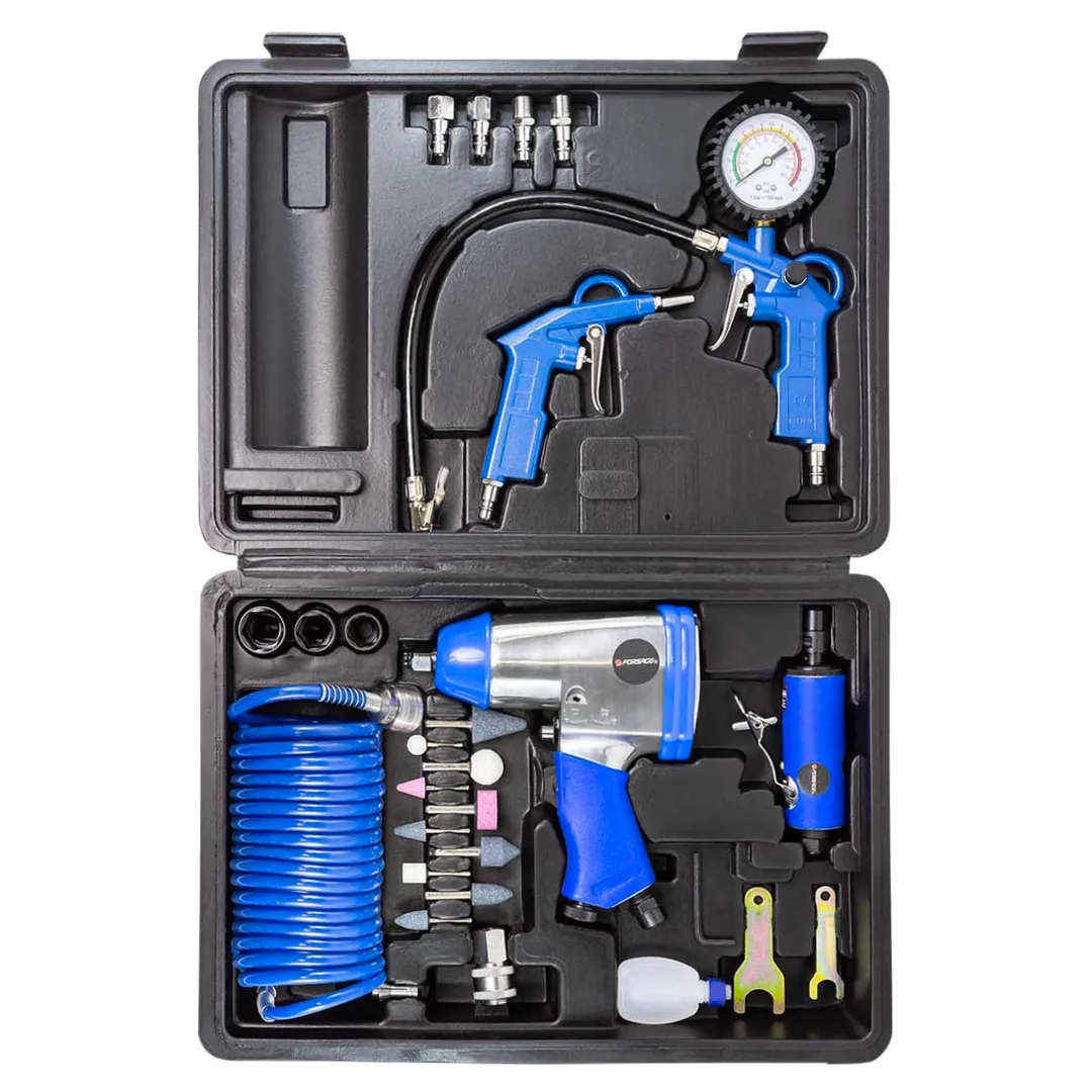 Набор пневматических инструментов с аксессуарами 15 пр Forsage F-RP7811-15 (RP7313, ST-5540)