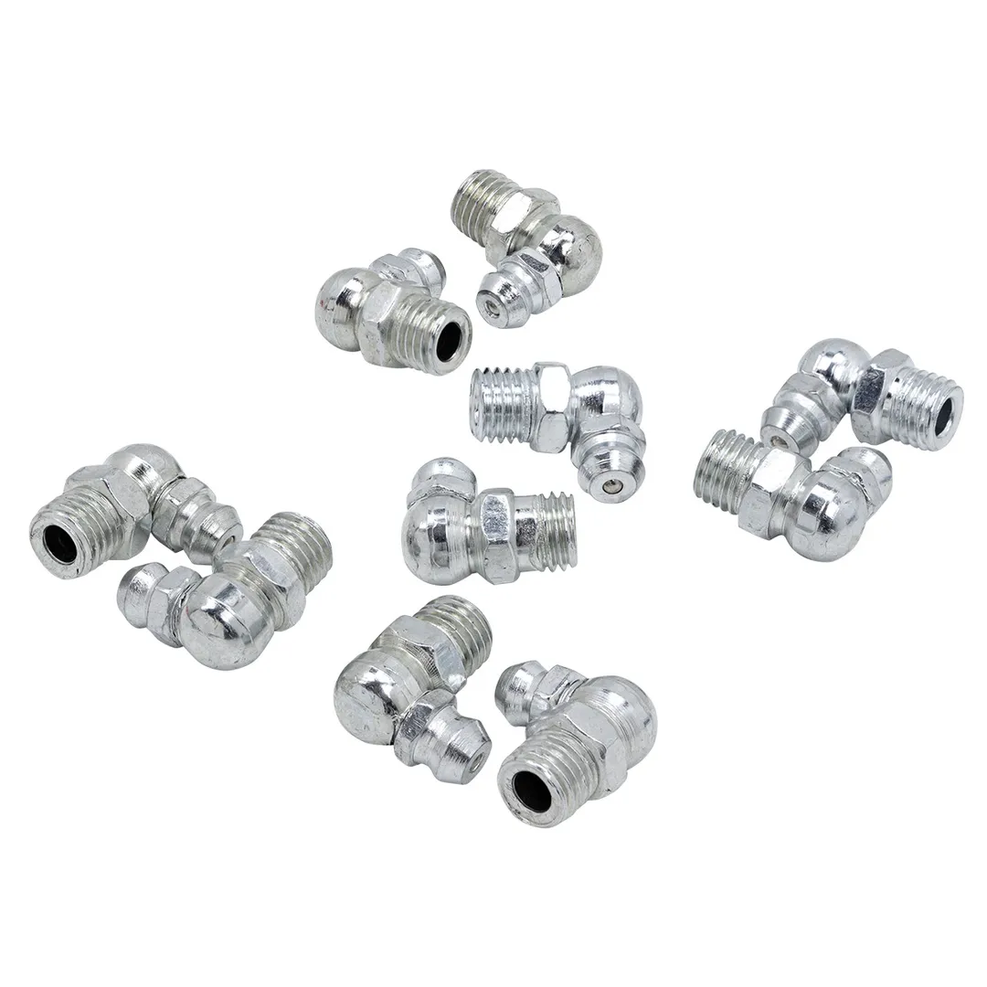 Пресс-масленка 10 мм угловая 90°, комплект 10 шт RockForce RF-GN-01-90-10MM
