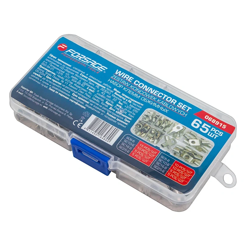 Набор клемм обжимных 65 шт Forsage F-068915