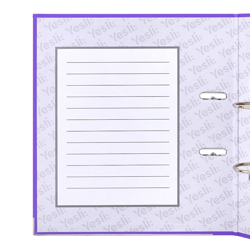 Папка-регистратор "Yesli:", А4, 50 мм, ПВХ Эко, фиолетовый