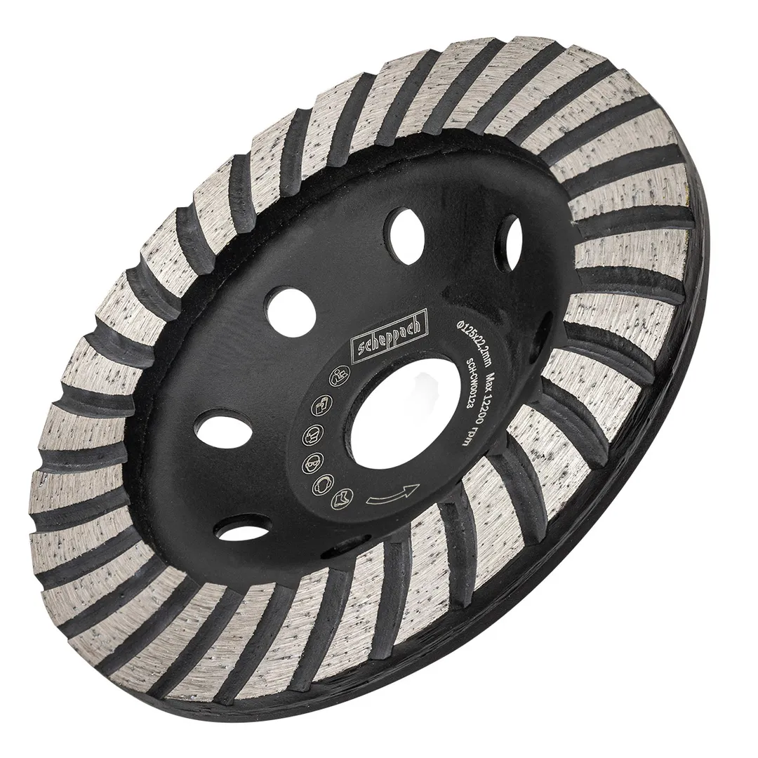 Алмазная зачистная чашка 125х22,2 мм Scheppach Sch-CW00123