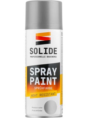 Краска-эмаль аэроз. термостойкая серебристый 400 мл SOLIDE SL-67605-1