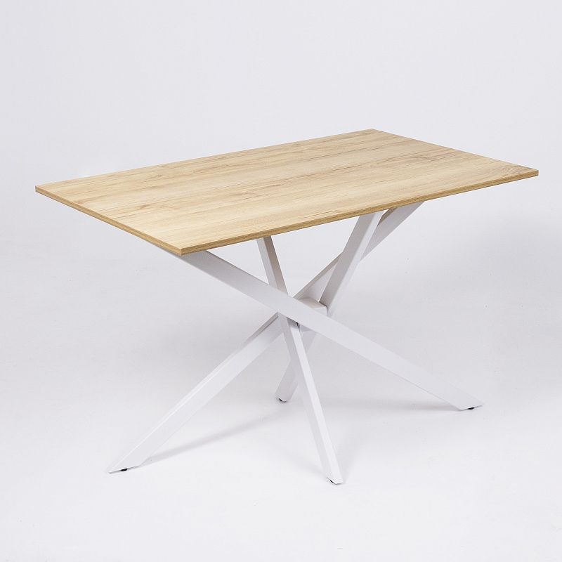 Подстолье WARG h716 под прямоугольную столешницу, белый муар AKS 123765