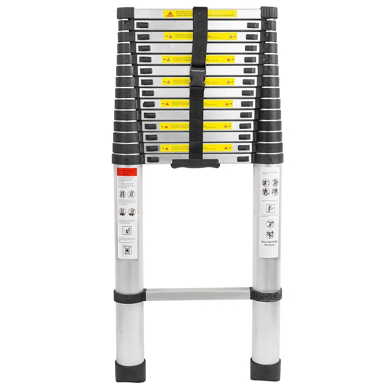 Лестница телескопическая алюм. бытовая 5.8 м, 15 ступ. Forsage F-UP580