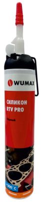 Силикон RTV PRO, черный, 200 мл WUMAX 18933200