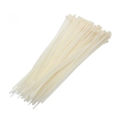 Хомут пластмас WHITE 4х400, 100 шт, KING WHITE 4х400