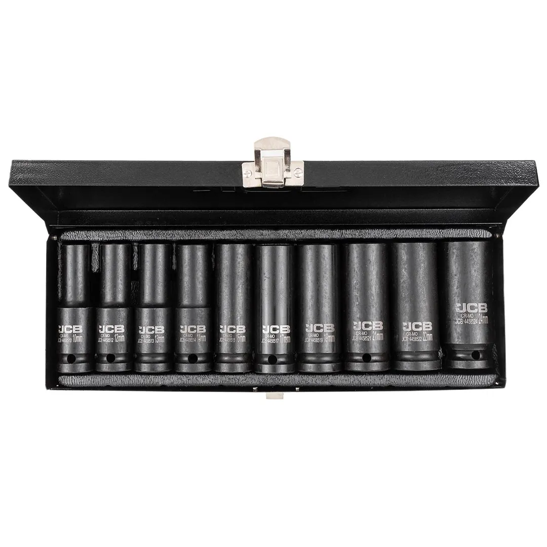 Набор ударных глубоких головок 10-24 мм 1/2'' 10 пр 6-гр JCB JCB-4107-5MPB