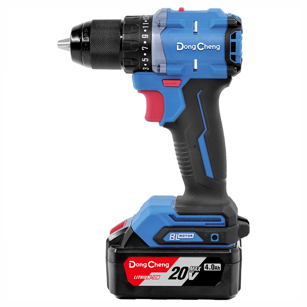 Аккумуляторная дрель-шуруповерт DongCheng DCJZ2060 (TYPE AM), 20 В, 60 Нм, 2 АКБ, 2 Ач, З/У 2А