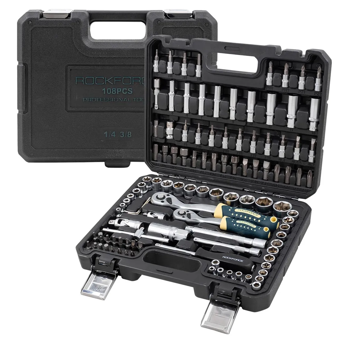 Набор инструментов 108 пр 1/4''&3/8'' 6-гр RockFORCE RF LIGHT-41082-5DS