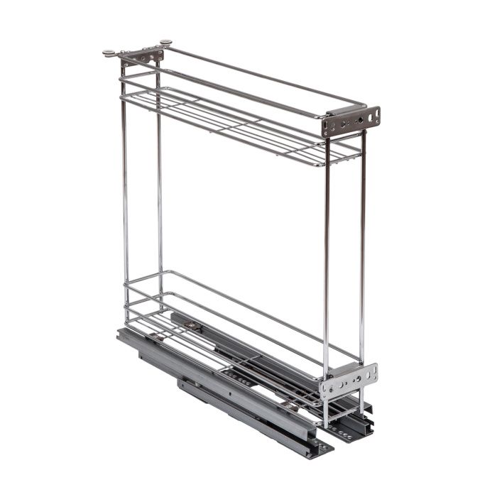 Выдвижная корзина-карго NORWIG 150 напр.скр.монтажа с доводчиком крепл.нижнее, хром AKS 36027