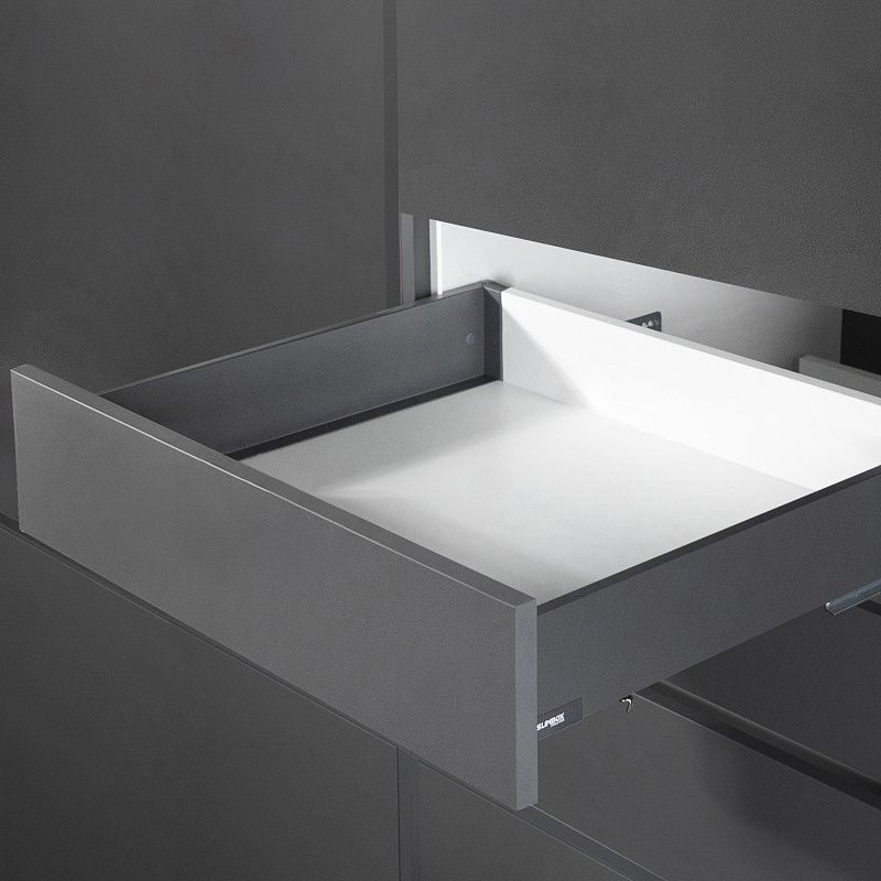 Система ящиков Evolution L-300 h84 графит PUSH TO OPEN ДСП16мм SLIMBOX EVOLUTION 117318