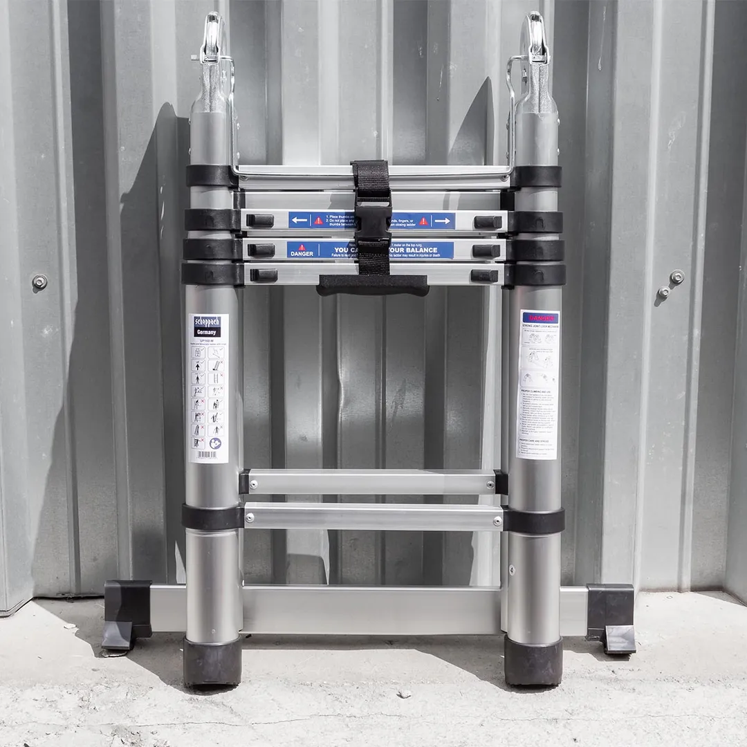 Лестница-стремянка телескопическая алюм. бытовая 1.6+1.6 м 5+5 ступ. Scheppach Sch-UP160-M