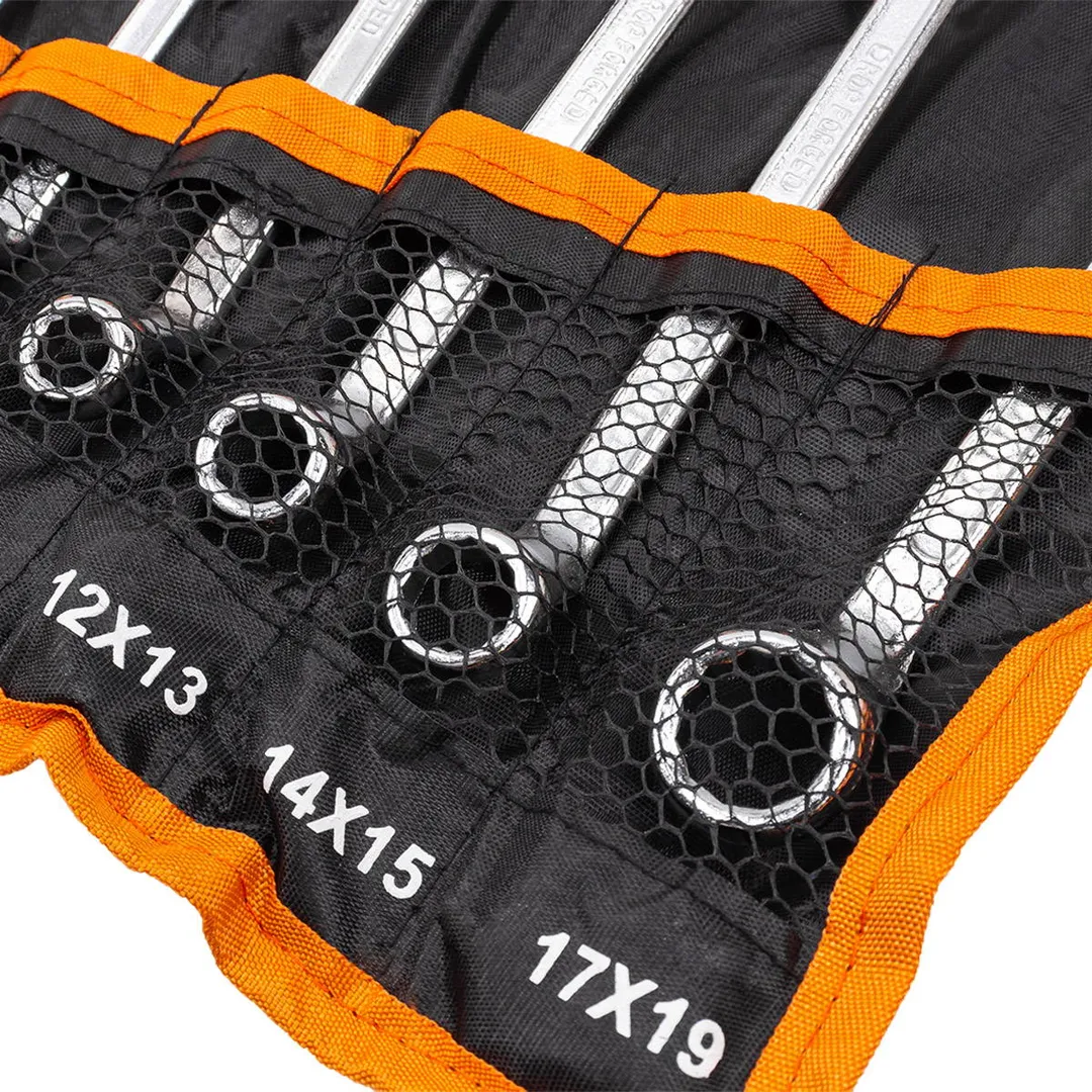 Набор накидных ключей, отогнутых на 75°, 6х7-17х19 мм 6 пр ISMA ISMA-50610P