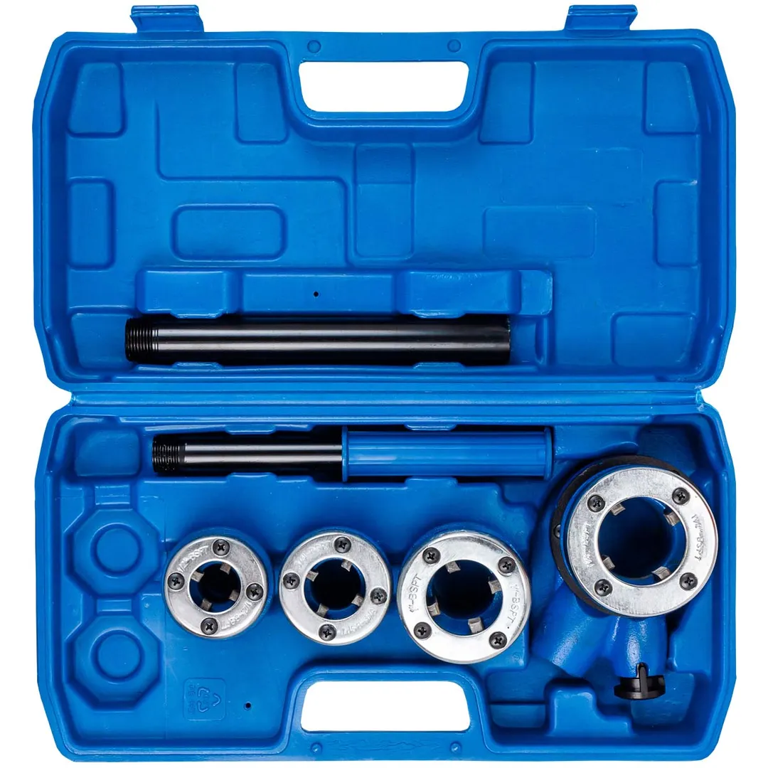 Набор клуппов трубных в комплекте со сменными плашками 7 пр. Forsage F-323112