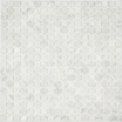 Мозаика Pietrine Bianco Aspen MAT, 15х15х4 мм, MOSAICSTORY 30010