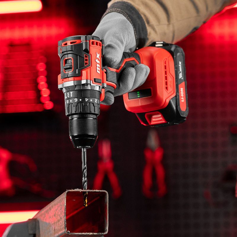 Дрель-шуруповерт аккумуляторная ударная бесщет. CIDS-BL-20, Li-Ion, 20 В MTX 26188