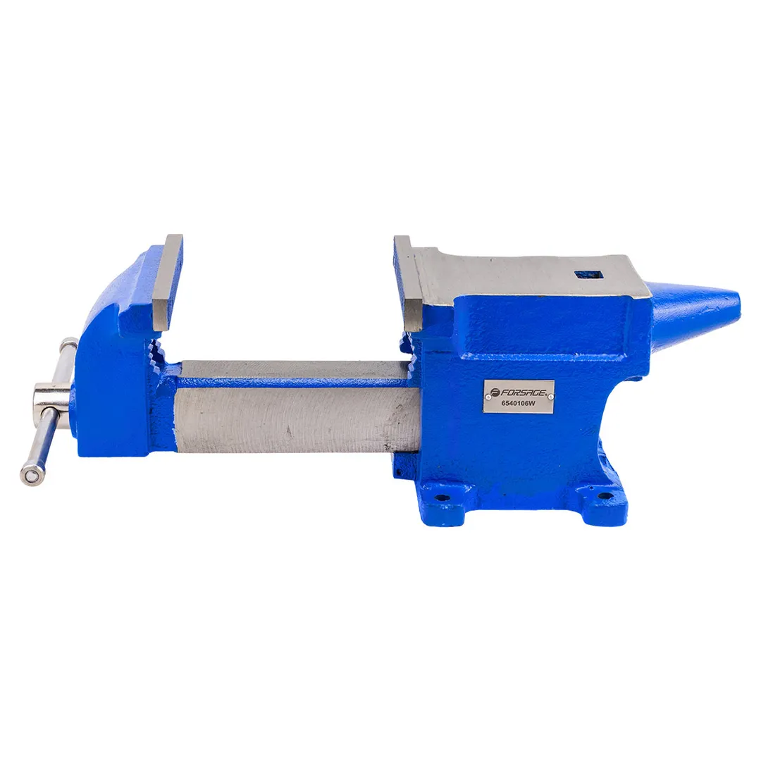 Тиски стальные с наковальней 150 мм Forsage F-6540106W
