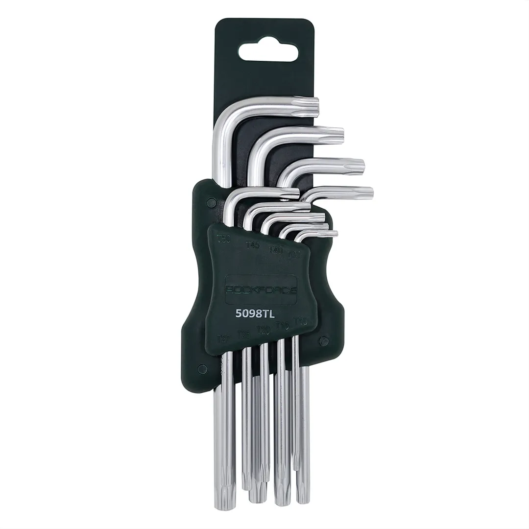 Набор шестигранных экстра длинных ключей с шаром 10 пр. RockForce RF-5102XLВ