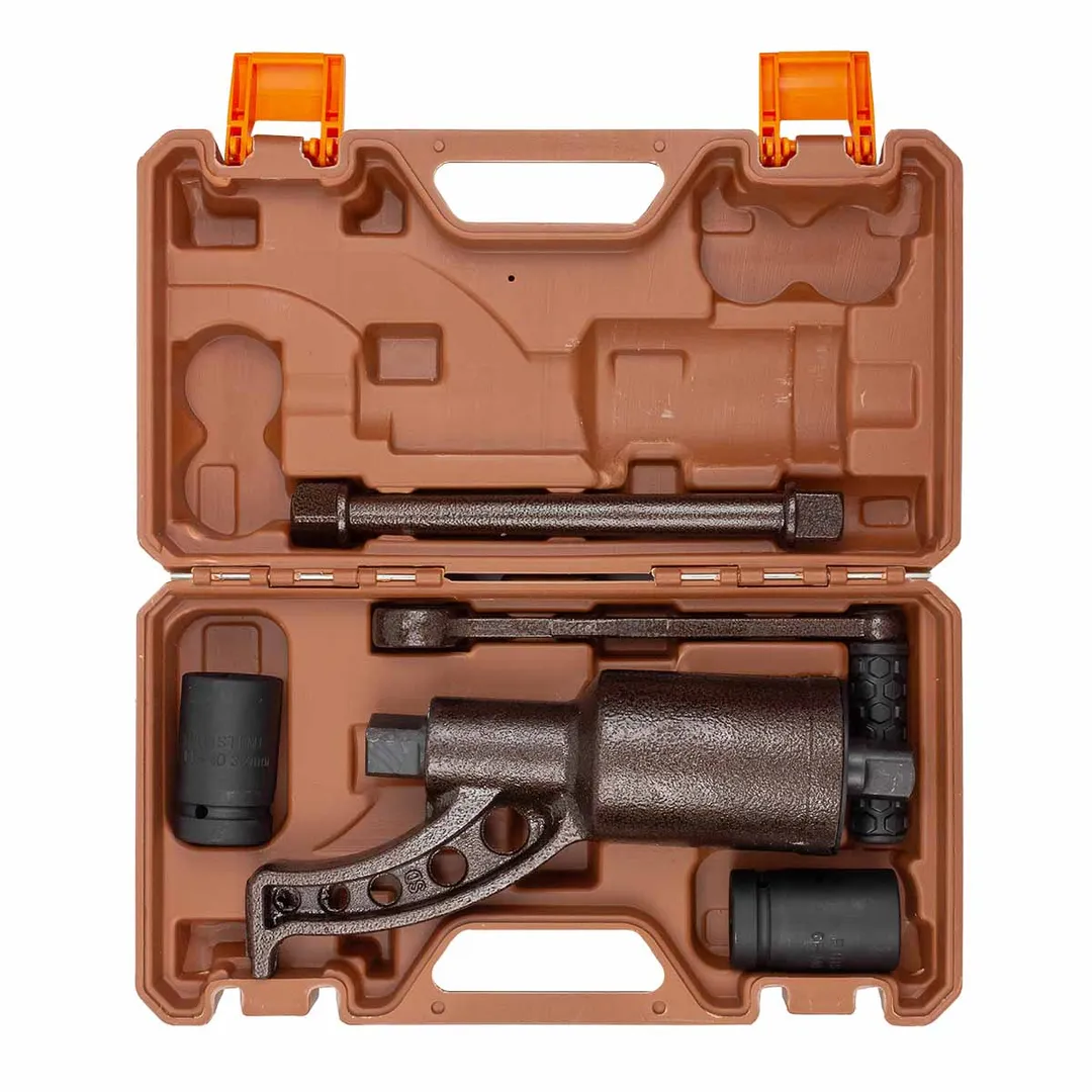 Гайковерт ручной с редуктором 1'', головки 32, 33 мм, L270 мм, передаточное число 1:68, 6200 Н/м FORSTIME FT-3411384 HS