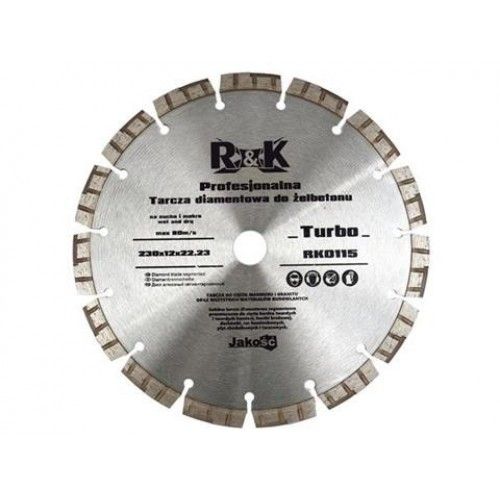 Круг алмазный Turbo 230х12х22,3 мм. R&K GEKO RK0115