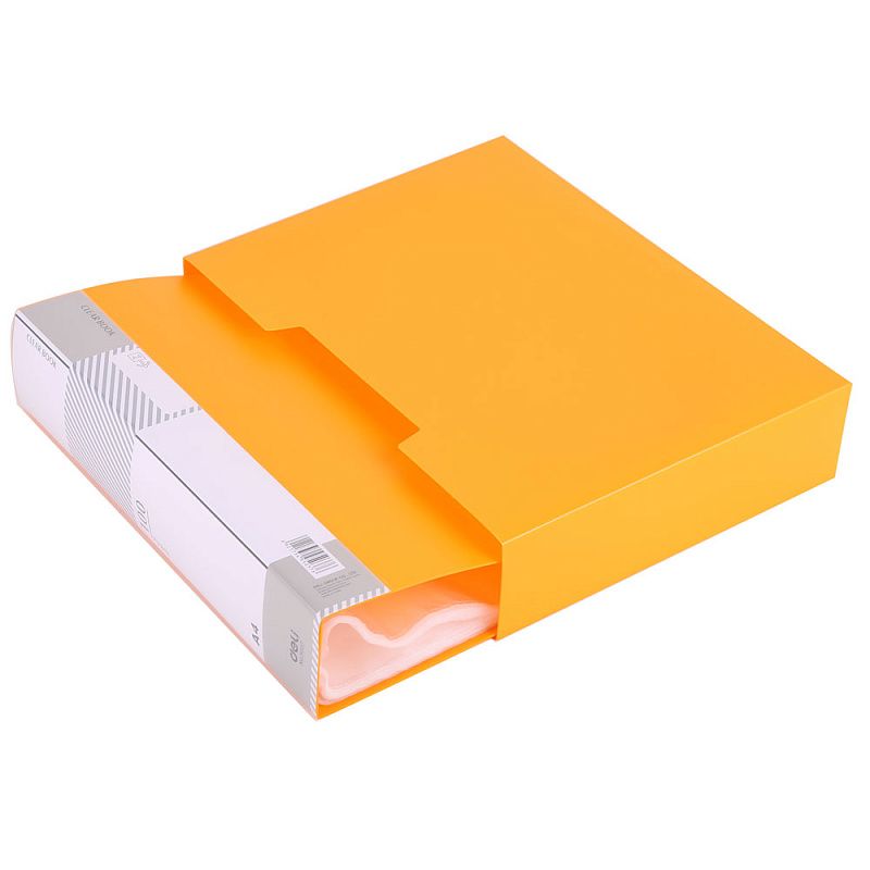 Папка с файлами "Deli", 100 карманов, ассорти