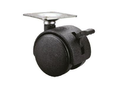 Опора колёсная на площадке с фиксатором, пластмасса Starfix