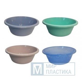 Таз круглый 10 л (ассорти) РУССПЛАСТ РП-142