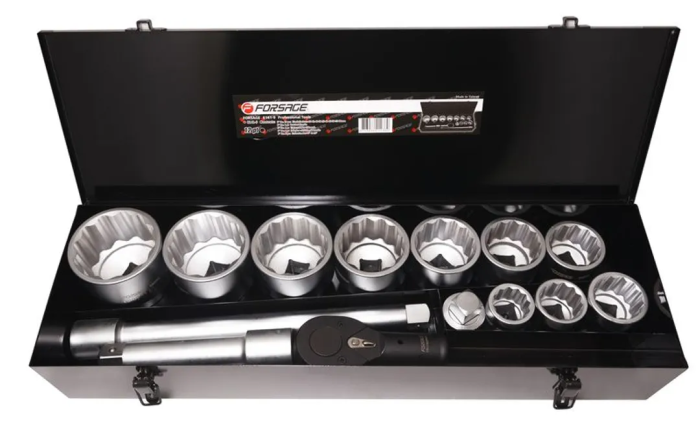 Набор ударных инструментов 15 пр 1'' 12-гр, 36-80 мм Forsage F-8141-9