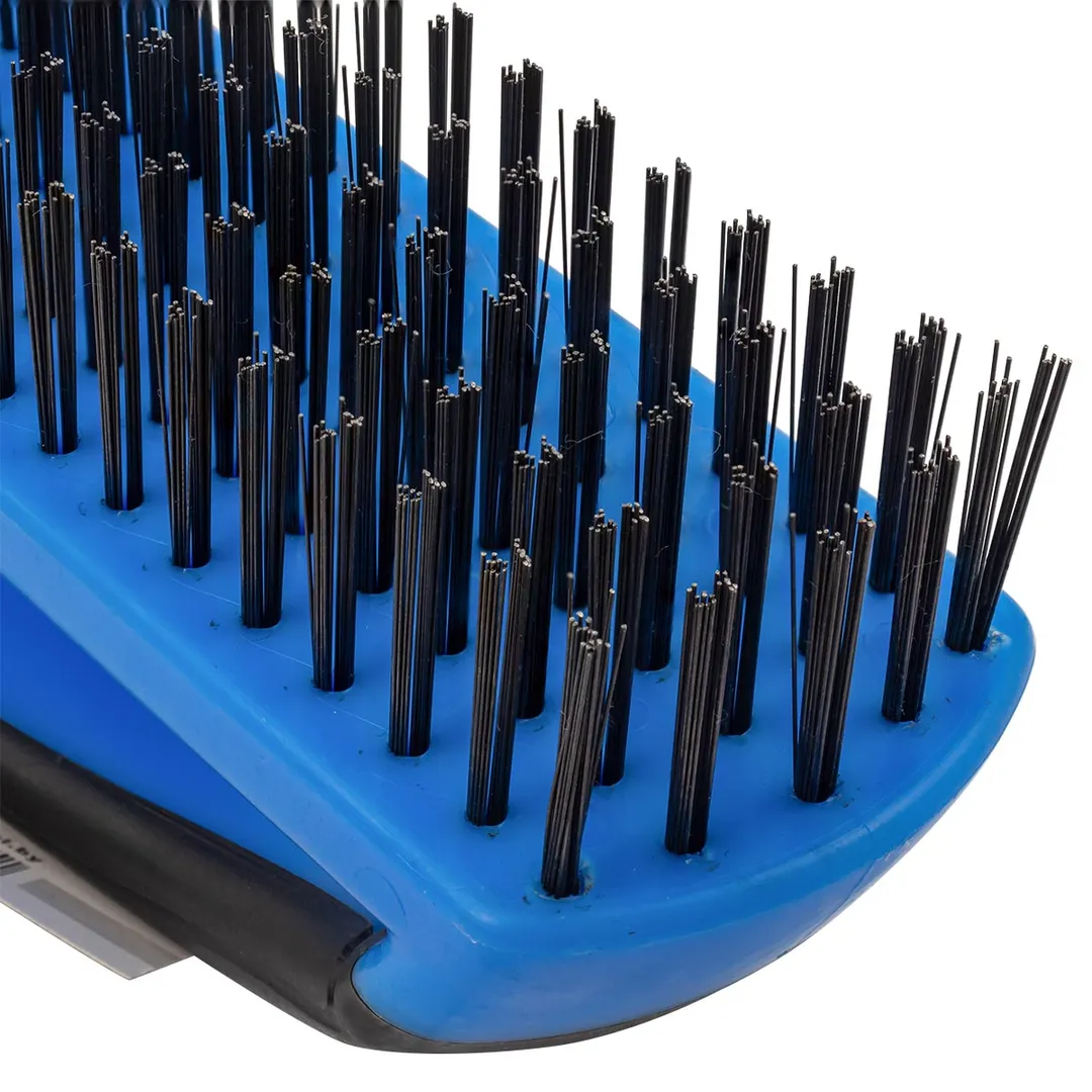 Щетка по металлу ручная в пластиковом корпусе с прорезиненной рукояткой, высокоуглиродистая сталь, 5x18 рядов Forsage F-340125128